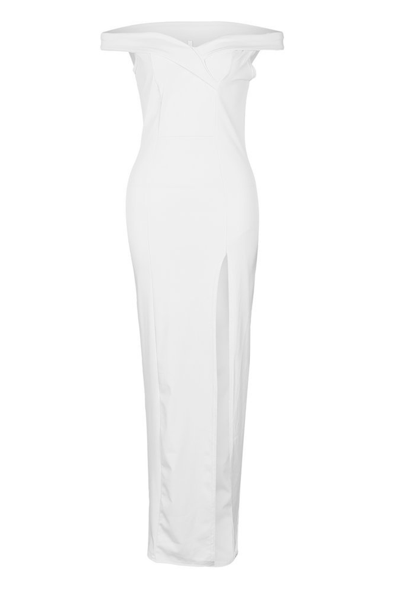 Aiertu  -  Fashion Elegant Solid Backless High Opening Off the Shoulder Irregular Dress Dresses(5 Colors) Aiertu
