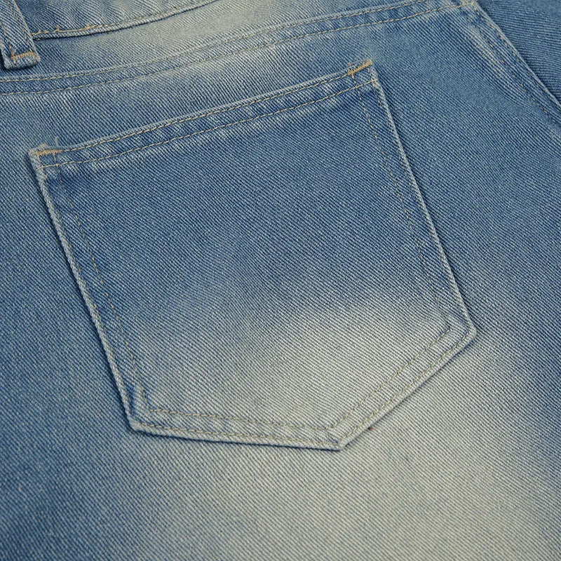Aiertu  -  Blue Denim Shorts Woman Low Rise Baggy Jeans Streetwear Woman Summer Bottoms P77-DZ37 Aiertu