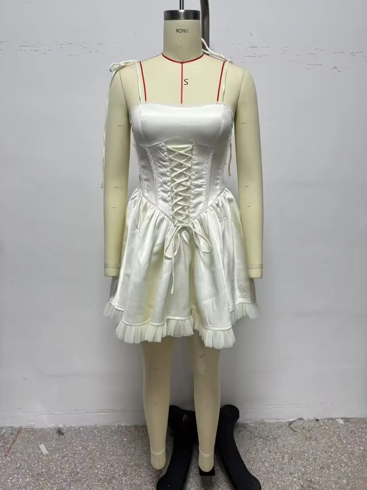 Aiertu  -  European and American style pure sexy slim-fitting strappy suspender dress niche design short skirt Aiertu
