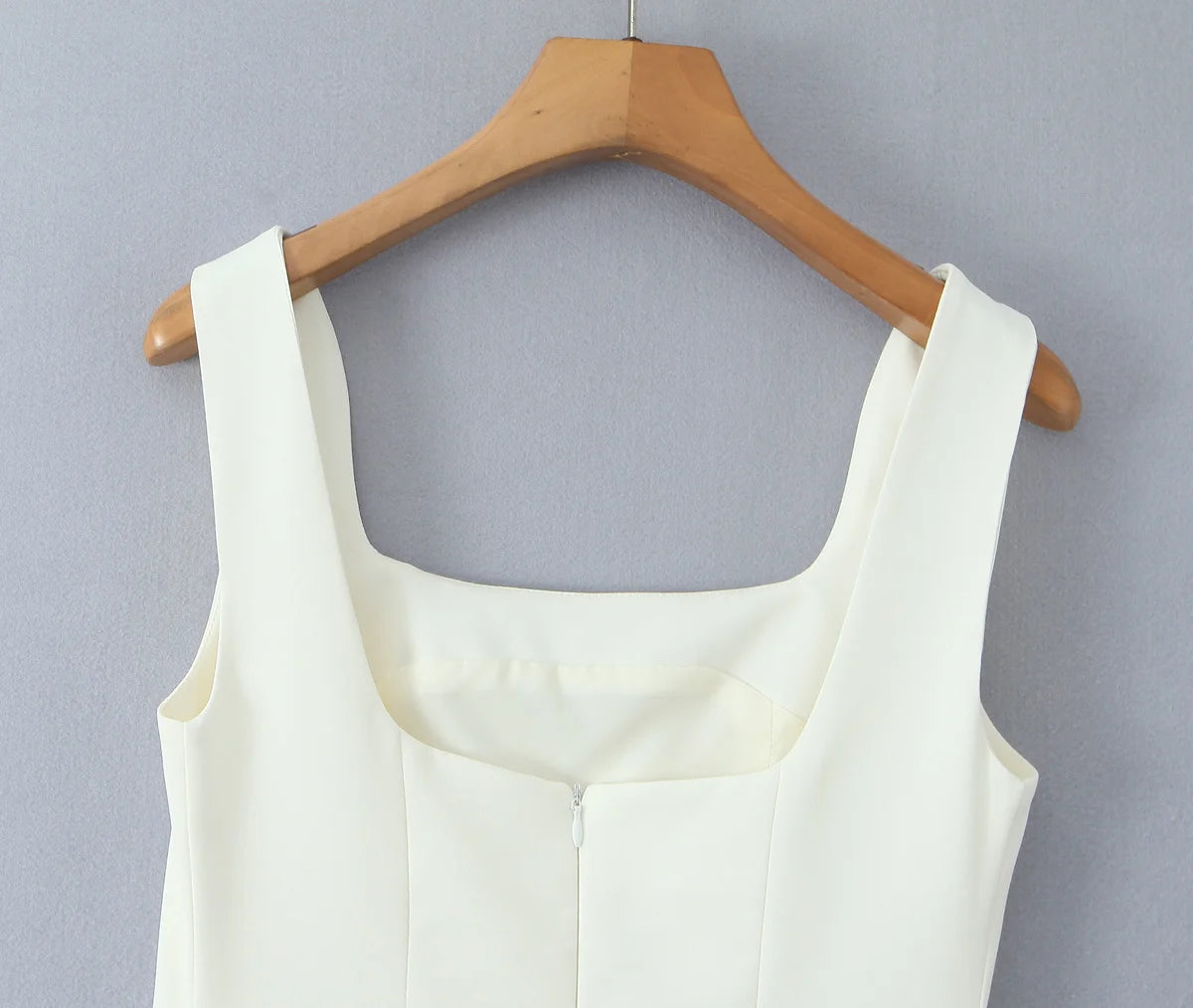 Aiertu  -  High Street Women Elegant White Party Mini Dress Sexy Backless Sleeveless Bridesmaids Robe Summer Aiertu