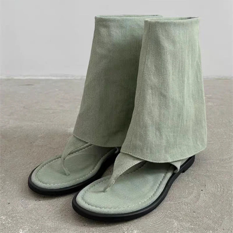 Aiertu  -  Women Cool Boots Sandals Flats Clip Toe Shoes Sexy Slippers 2026 Summer Designer Dress Open Toe Shoes Beach Flip Flops De Mujer Aiertu