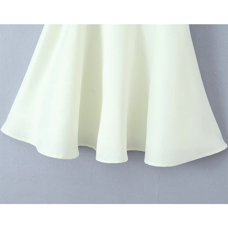 Aiertu  -  Sexy Sweet Girl Patchwork Sling Mini Dress Women A-line Mini Bow Summer Party Dresses Elegant Vestidos Aiertu