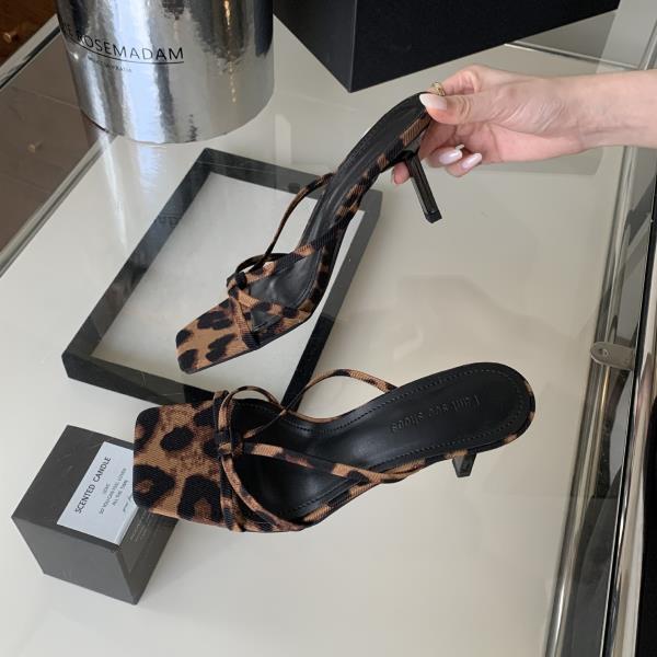 Aiertu  Shoes Ladies' Slippers Cross-Tied Slipers Women Low Heeled Mules Summer 2025 High Fabric PU Rome Rubber Slides Scandals Pumps Aiertu