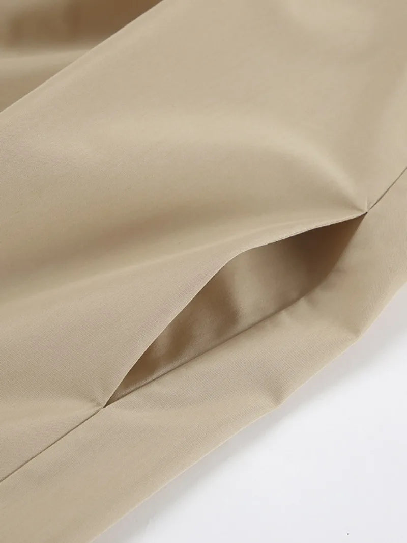 Aiertu  -  Sexy Slash Neck Off Shoulder Khaki Short Dress High Street Fashion Casual Woman Clothing Summer Puff Sleeve Solid Party Dresses Aiertu