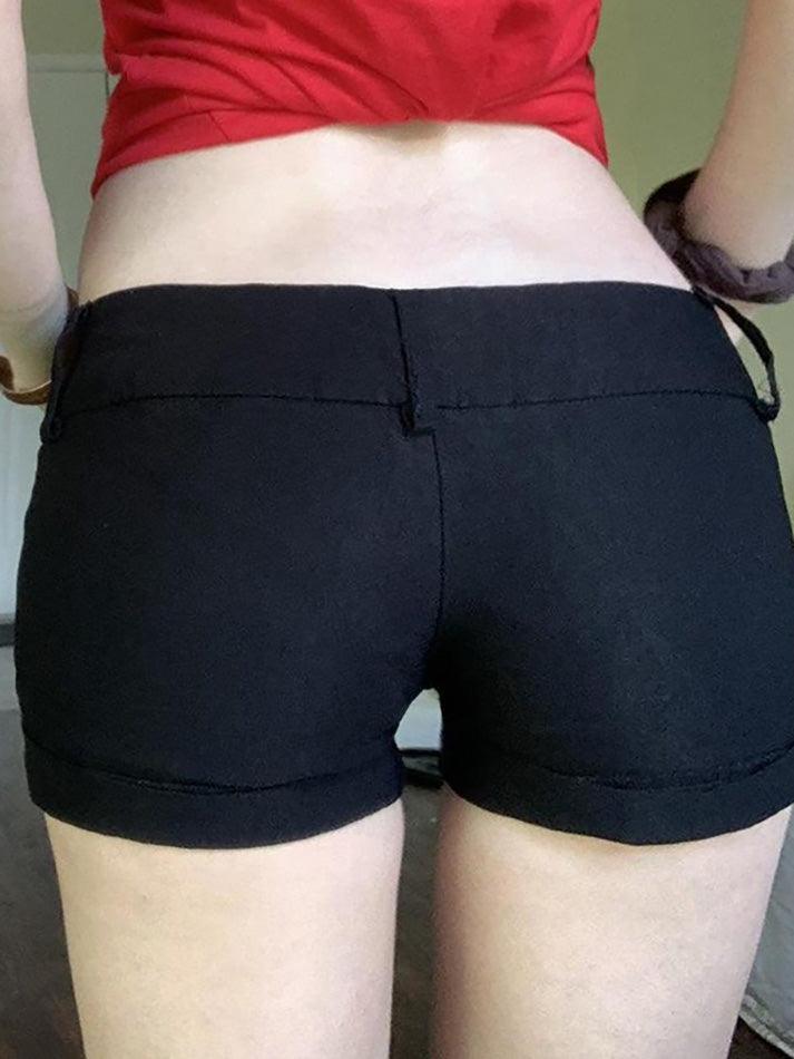 Aiertu  -Vintage Low Rise Slim Fit Shorts aiertu