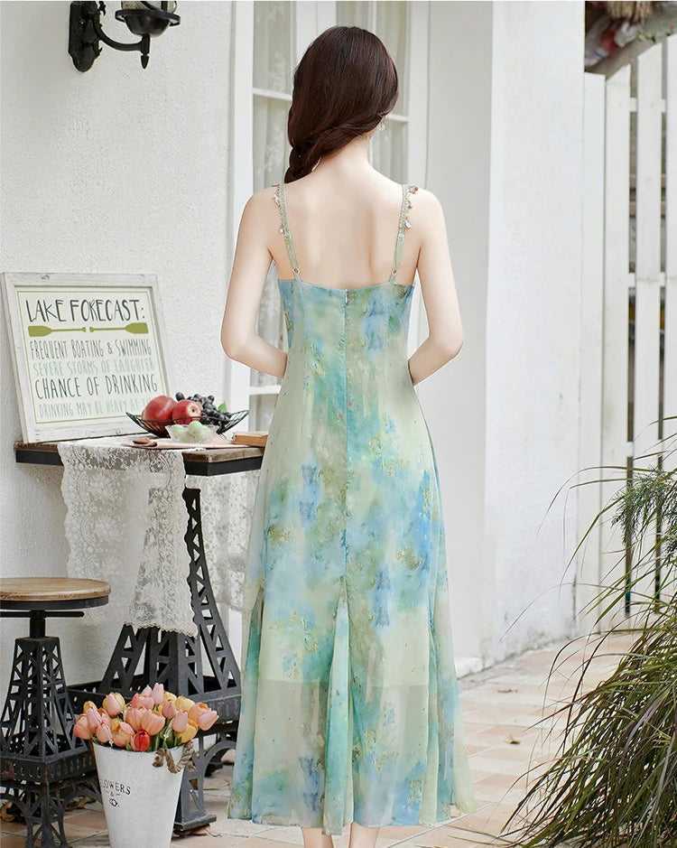 Aiertu  Sea Siren Ethereal Essence Style Dress Aiertu