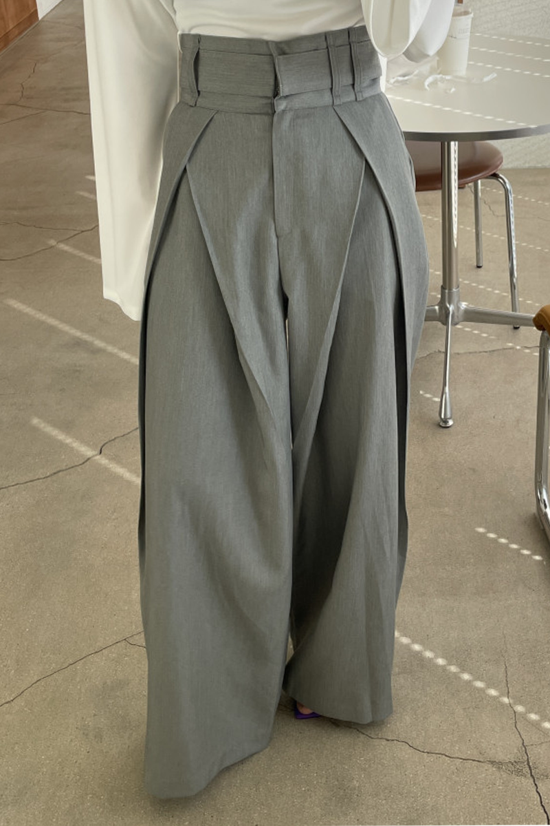 Aiertu  -Casual Pocket Loose High Waist Wide Leg Bottoms aiertu