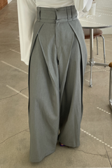 Aiertu  -Casual Pocket Loose High Waist Wide Leg Bottoms aiertu