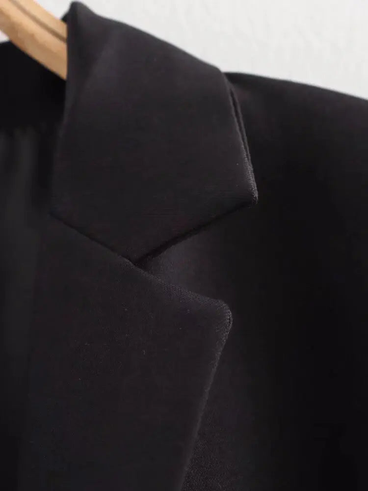 Aiertu  -  European and American style spring new style lapel temperament versatile medium and long suit jacket Aiertu