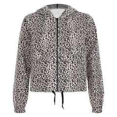 Aiertu  -  Leopard Print Vintage Hooded Coat Y2K Loose Fit Casual Zipper Coats Grunge Style Women Jacket Autumn Outwear Street Aiertu