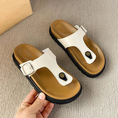 Aiertu  -  Summer Women Cork Slippers Outdoor Flip Flops Sandals Slippers Women Couple Beach Sandals for Women Shoes for Women Aiertu