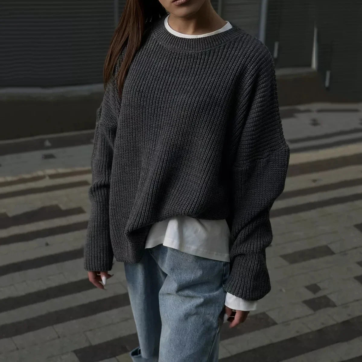 Aiertu  -  Autumn and Winter Sweater Women Loose Oversized Sweater Aiertu