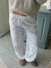 Aiertu  -  Fairycore Hollow Out Knitted Casual Pants White Low Rise Loose Straight Pants y2k Aesthetic Women Holiday Style Trousers Aiertu