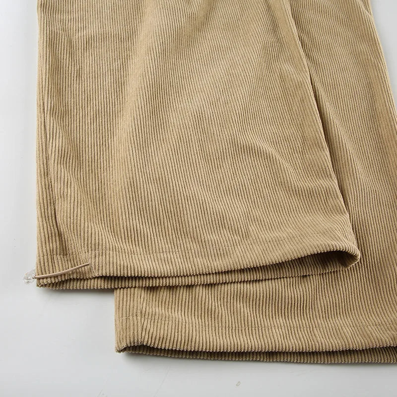 Aiertu  -  Casual Baggy Ruched Trousers Women High Waist Drawstring Wide Leg Pants 2025 New Spring Fall Harajuku Lolita Y2K Clothes Aiertu