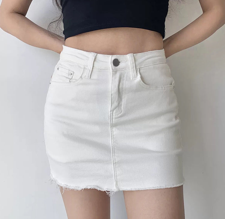 Aiertu - Edgy Gal Denim Skirt - new trend inspo - trashy outfits - dinner outfits Aiertu