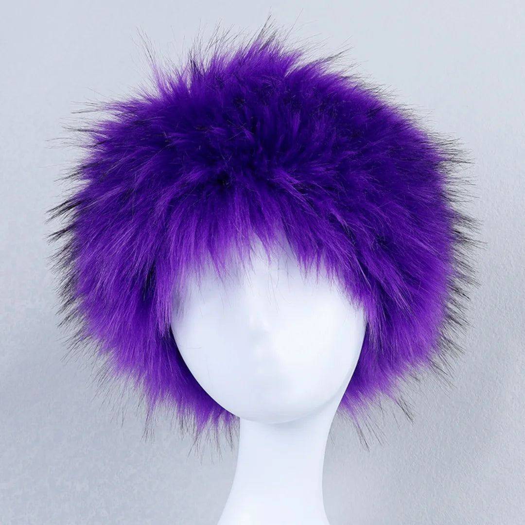 Aiertu  -  Fluffy Faux Fur Beanie Hats For Women Girl Winter Outdoor Thick Plush Keep Warm Russian Ski Hat Luxury Fashion Party Panama Caps Aiertu
