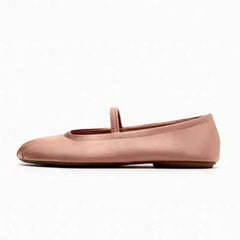 Aiertu  -  Designer Women Mary Jane Shoes Soft Sole Casual Outdoor Autumn High Quality Silk Shallow Ladies Ballet Flats Zapatos Mujer Aiertu