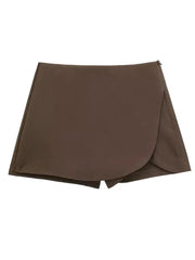 Aiertu  -  Summer New Women's High Waist Asymmetric Mini Skirt Korean Classic Fashion Short Skirt Casual Women's Solid Color Short Skirts Aiertu