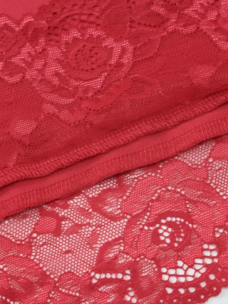 Aiertu  -  Fashion Spaghetti Strap Red Dress Streetwear 2026 Summer Women's Chic V-neck Lace Patchwork Mini Party Dresses Night Club Outfit Aiertu