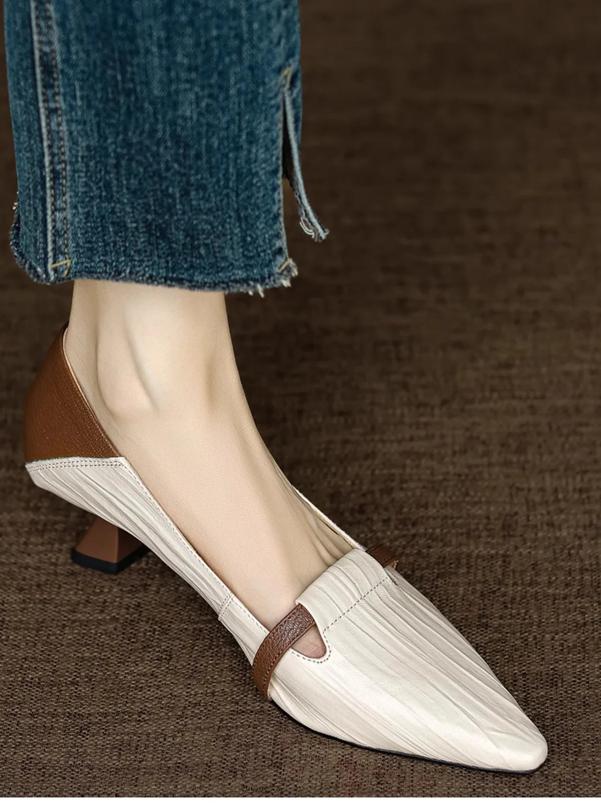 Aiertu  -  New Women Heels Loafers Footwear Elegant Slingback Pointed Slip on Party Lady Pumps Shoes Fashion Comefortable Zapatos De Mujer Aiertu