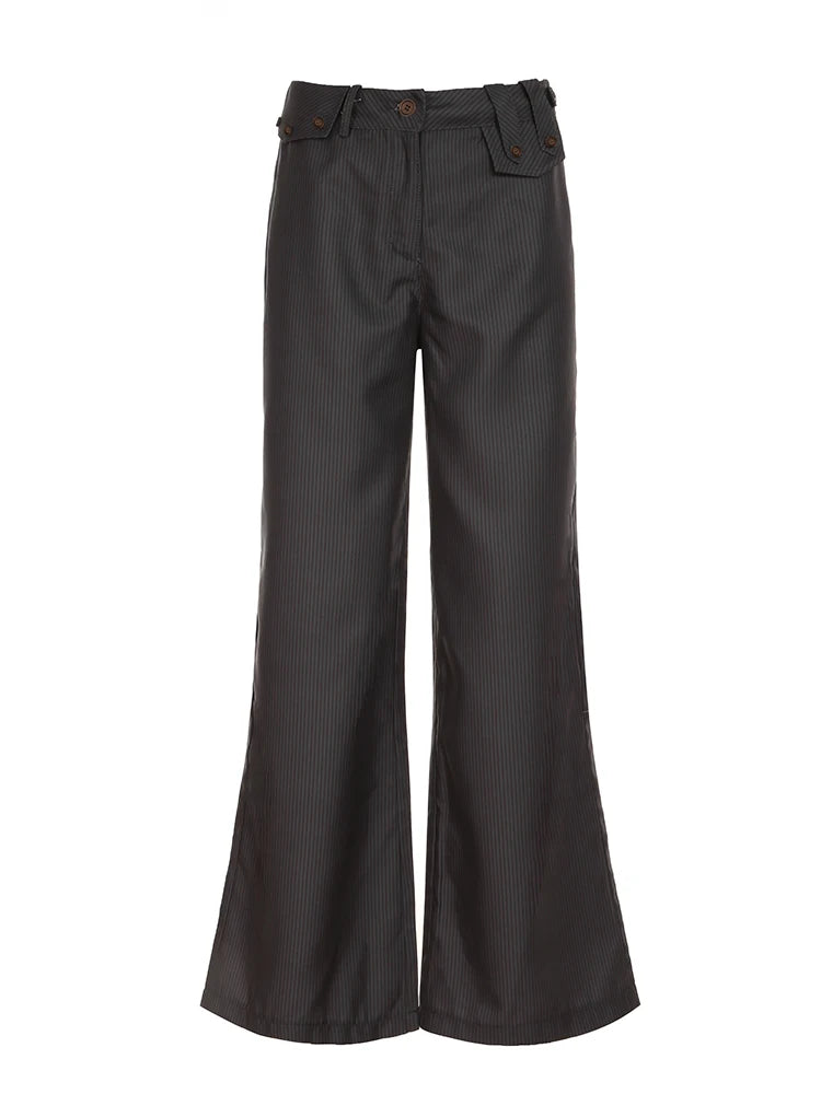 Aiertu  Vintage Striped Casual Pants for Women Y2K Aesthetic Fashion Chic Trousers Casual Streetwear 90s Bottoms Aiertu