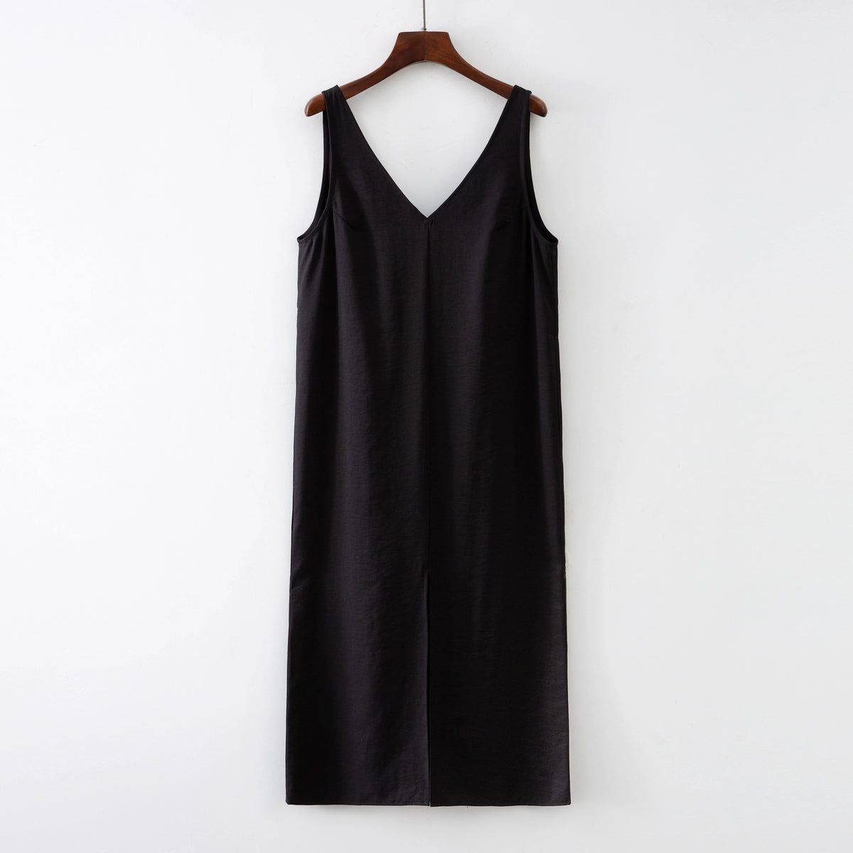 Aiertu  -  2026 Summer Women Solid White V Neck Sleeveless Fashion Dress Split Tank Dress Aiertu