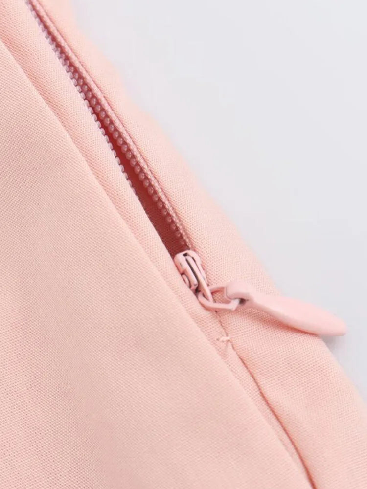 Aiertu  -  Women Sumemr Pleated 2-Pieces Sets Fashion Solid Poplin Blouses Tops and Trousers Female Elegant Street Two Suits Clothing Aiertu