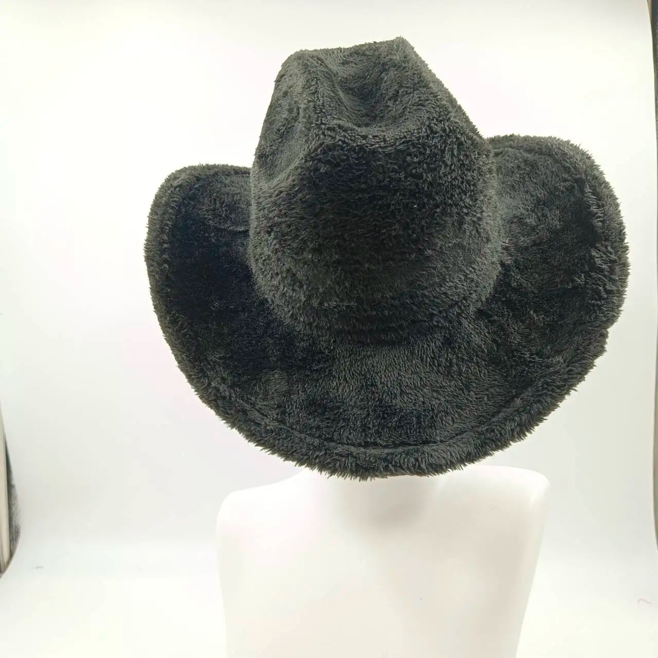 Aiertu  -  Fedora Hat Emerald Green Plush Cowboy Hat Material New Jazz Hat European and American Fashion Hat Big Brim Hat Aiertu