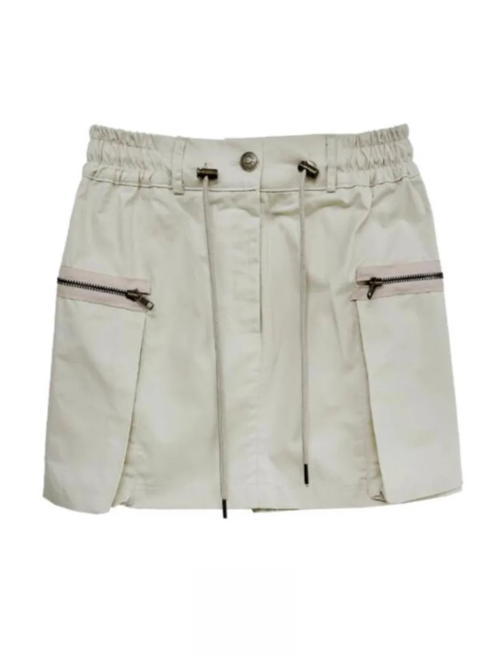 Aiertu  -  Spice Girls High Street Drawstring Elastic Waist All Match Mini Skirt korean Summer New Fashion Double Pocket Skirts for Women Aiertu