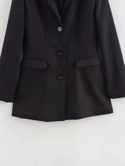 Aiertu  -  European and American style spring new style lapel temperament versatile medium and long suit jacket Aiertu