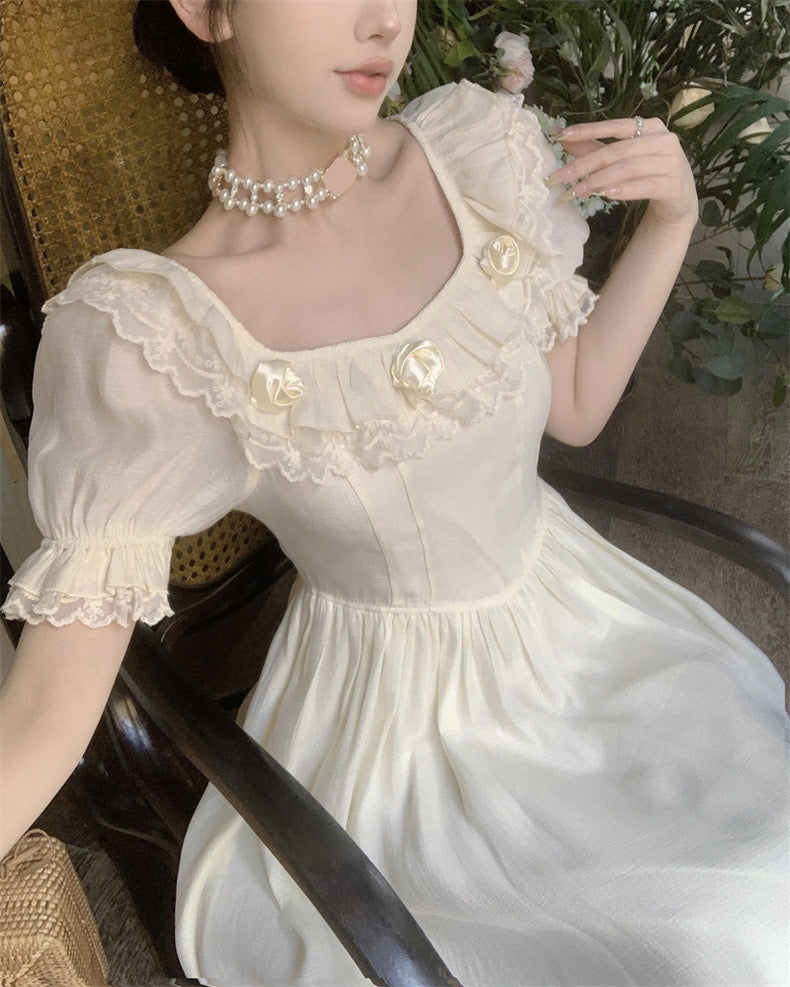Aiertu  Lasira Light Academia Dress Aiertu