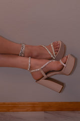 Aiertu  Empire - Embellished Strap High Heels Aiertu