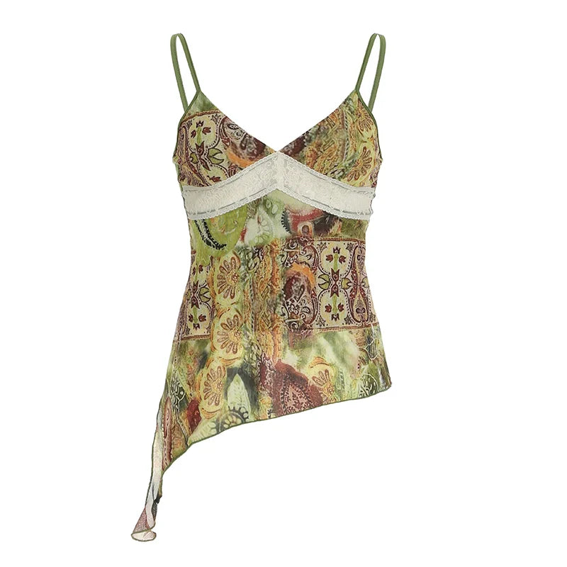 Aiertu  -Rhylie Retro Floral Mesh Layered Dress aiertu