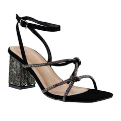 Aiertu  Original - Embellished Ankle Strap Mid Heels Aiertu