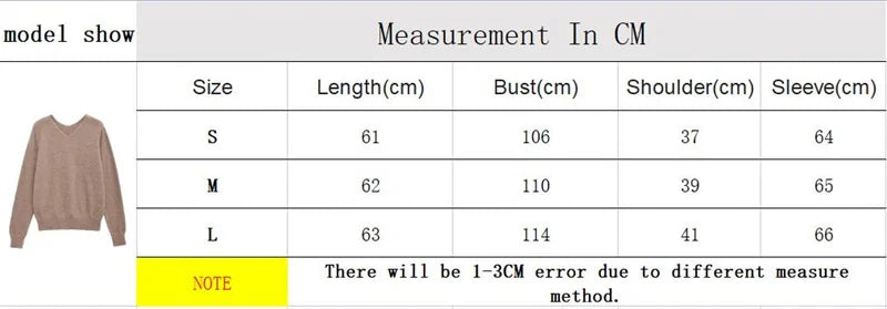 Aiertu  -  casual winter outfits Women Solid Knitted V-Neck Pullover 2024 Autumn Winter Long Sleeve Soft Basic Loose Sweater Lady Resilience Jumper Aiertu
