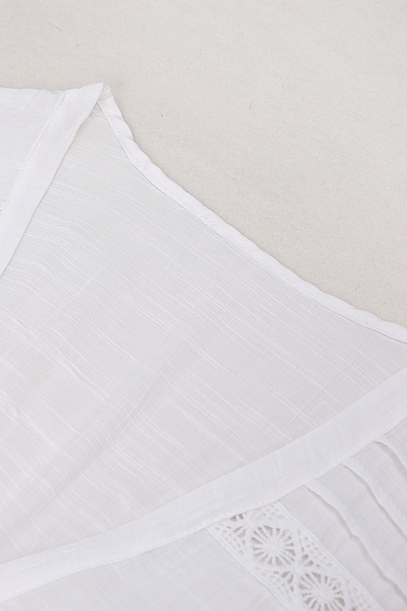 Aiertu  -Casual Vacation Solid Color Patchwork See-Through Swimwears Cover Up aiertu