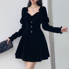 Aiertu - Princess Sleeve High Waist Dress Aiertu