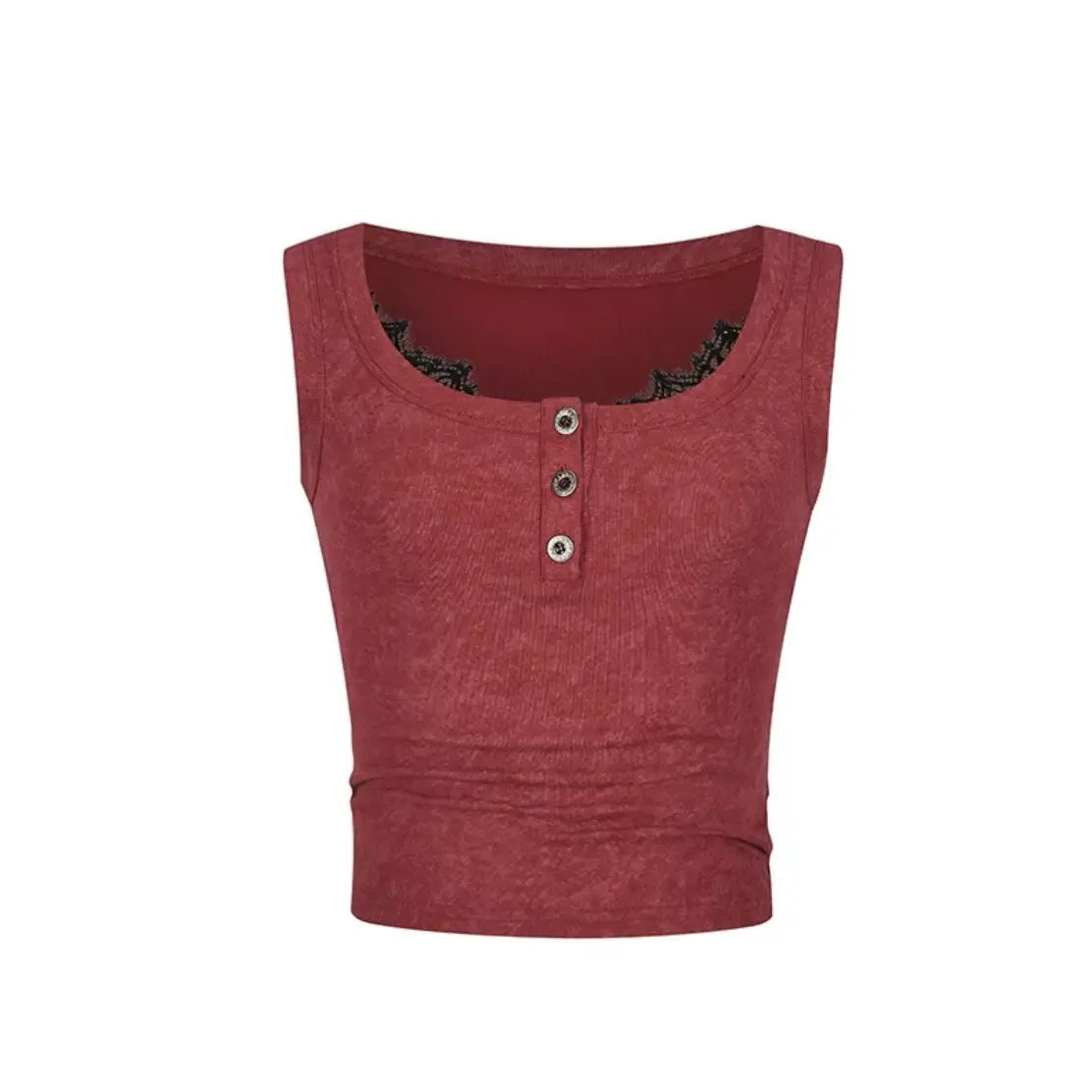 Aiertu  -  Sweet Y2k Aesthetic Lace Patchwork Top Vest Summer Harajuku Single Breasted Fairy Grunge Camisoles 2025 Crop Tanks Women Trendy Aiertu