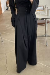 Aiertu  -Casual Pocket Loose High Waist Wide Leg Bottoms aiertu