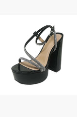 Aiertu  Empire - Embellished Strap High Heels Aiertu