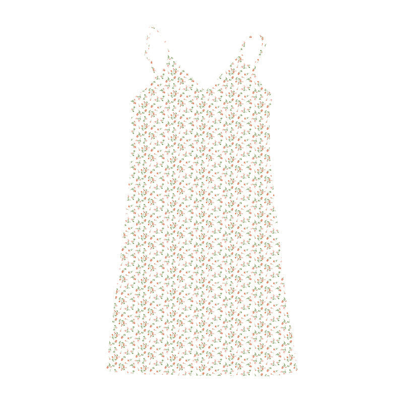 Aiertu - V Neck Floral Slip Mini Dress Aiertu