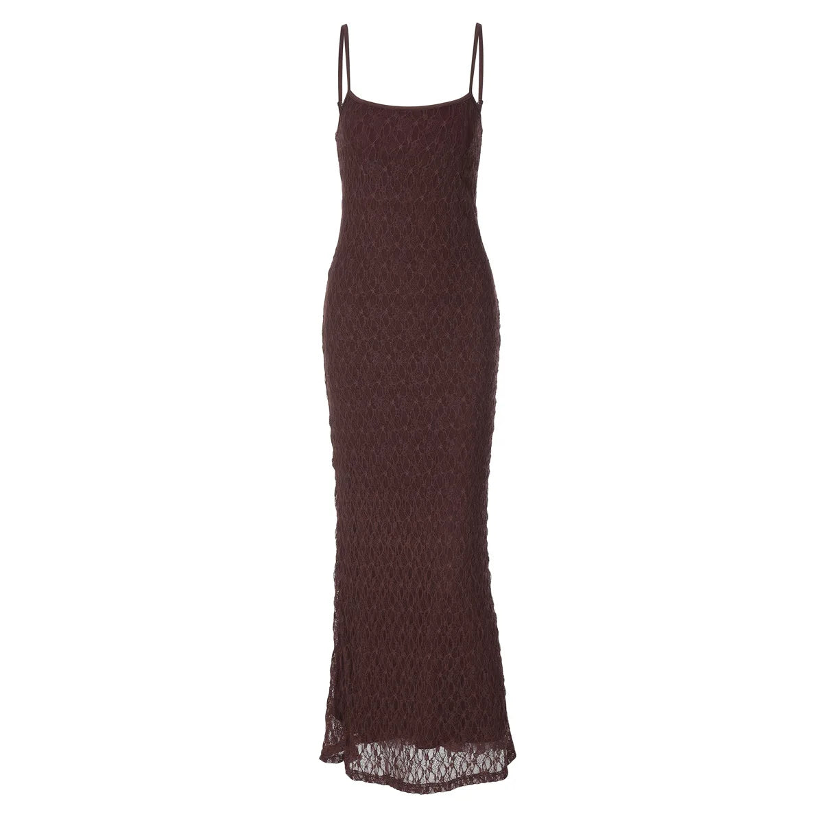 Aiertu  -  French Elegant Mesh Lace Dress Woman White Outfits Summer Spaghetti Strap Backless Fishtail Long Dresses P16-DD40 Aiertu
