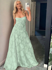 Aiertu  -  Elegant Print Floral Sling Maxi Dresses Women's Backless Square Neck Gown 2025 Summer Beach Vacation Sleeveless High Waist Dress Aiertu