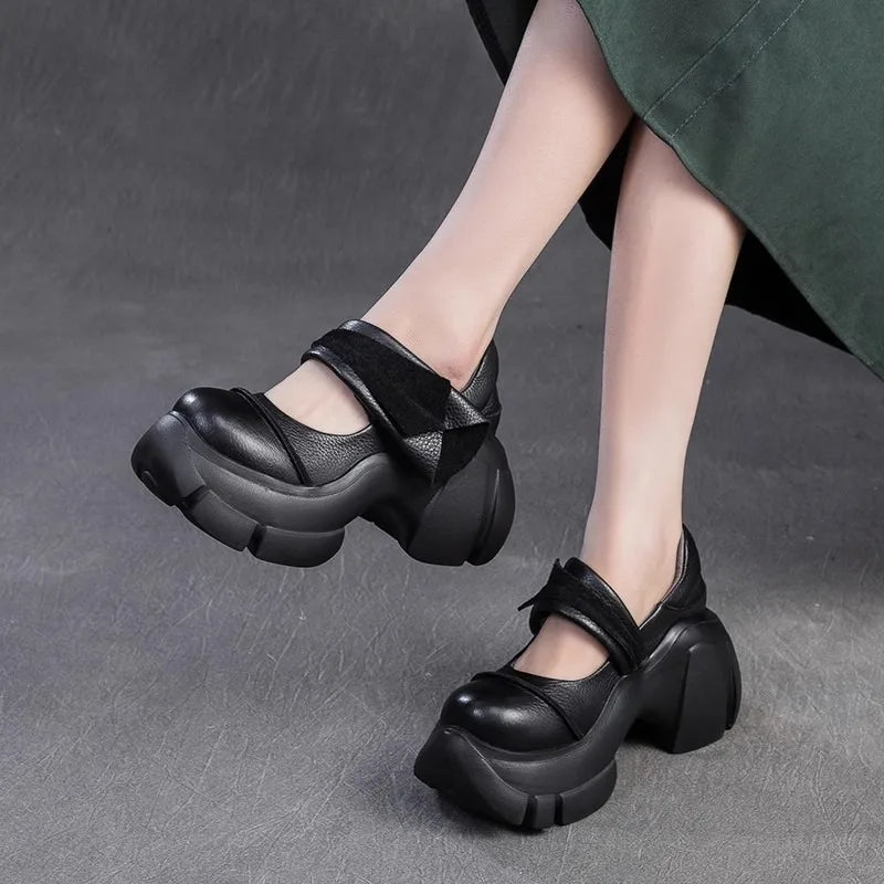 Aiertu  -  New High Heel Women's Sandals Lace-up Platform Shoes Casual Fashion Women's Shoes High Heels Mary Jane Shoes Aiertu