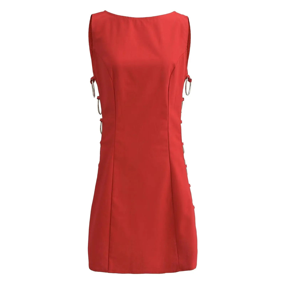 Aiertu  -  European and American style fashion sexy side circle decoration sleeveless dress female hot girl slim fit mini skirt Aiertu