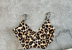 Aiertu  -  New Goth Harajuku Leopard Print Two Piece Sets Womens Outfits Sexy Fashion Y2k Skirt Sets Shorts Halter Crop Tops Streetwear Aiertu