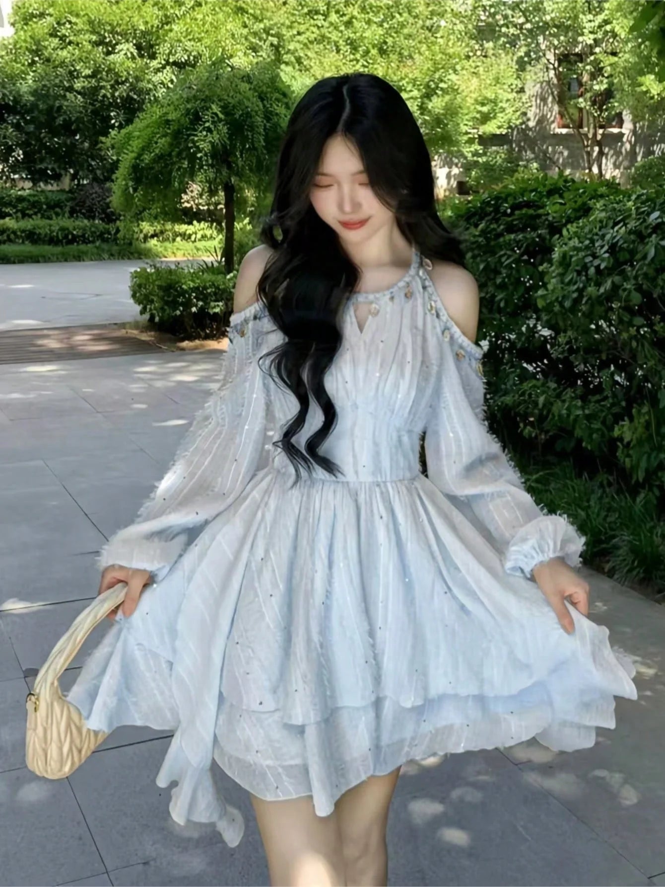 Aiertu  -  Elegant and Chic Women Fashion New Party Dress Spring Summer Casual A-Line Sequin Birthday Wedding Vestidos Female Clothes Aiertu