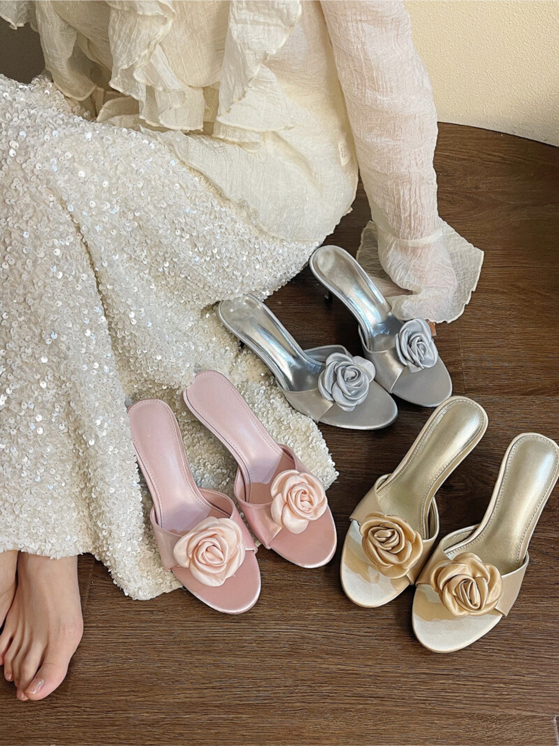 Aiertu  -Sybil Floral Sandals aiertu