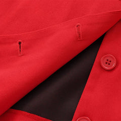 Aiertu  -  Casual Wine Red Women's Short Jacket Elegant O-neck Single-breasted Full Sleeve Coats Autumn Lady Office Street Outwear New Aiertu