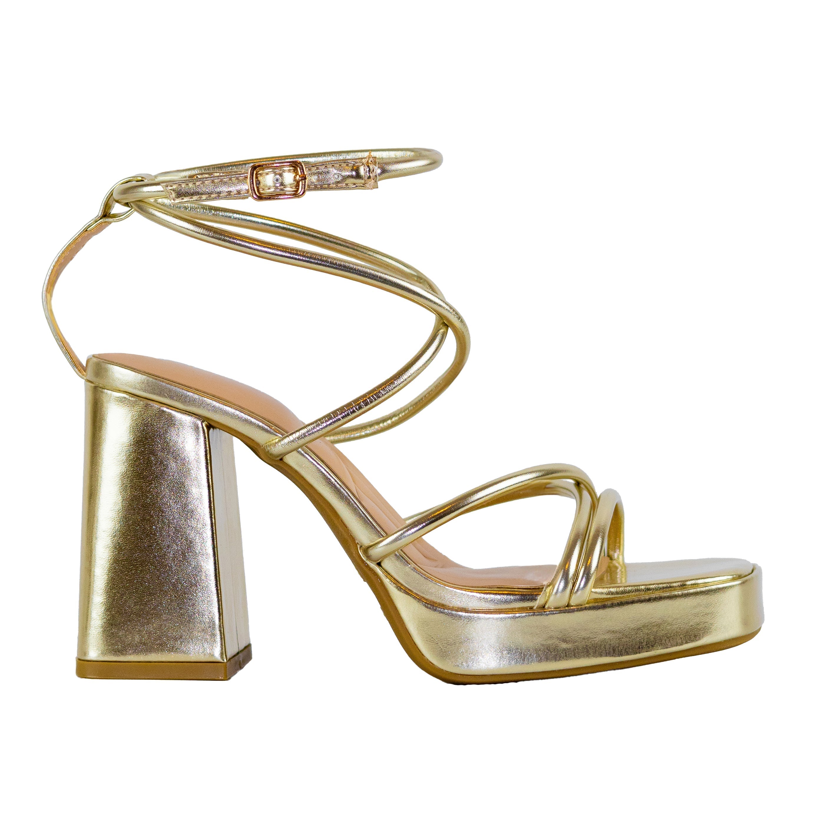 Aiertu  Taurus - Square Toe Ankle Strap Block Heels, Cushioned Comfortable Insole, Stylish Party Heels, Elegant Night Out Footwear for Women Aiertu